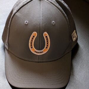 The Game Gray Cap with Orange Horseshoe Emblem